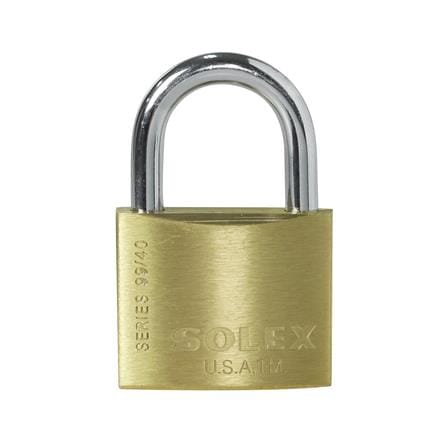 กุญแจสปริง SOLEX SL99 40 มม. สีทองเหลือง_1
