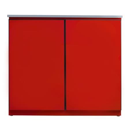 ตู้เหล็กบานเปิดทึบ KIOSK DB-201 สีแดง_1
