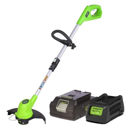 เครื่องเล็มหญ้าไร้สาย (พร้อมแบตเตอรี่) GREENWORKS GWS0001 24 โวลต์_1