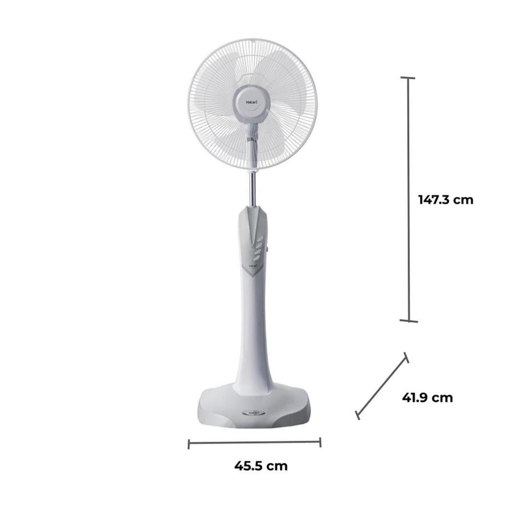 STAND FAN HATARI HD-P16M3 16" GREY