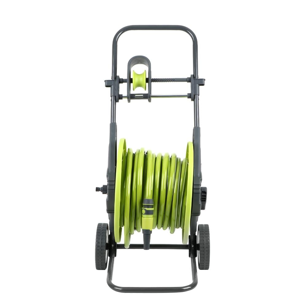 สายยางโรลล้อลาก SPRING DGH-008-S 1/2นิ้้วX40เมตร สีเขียว/สีเทา