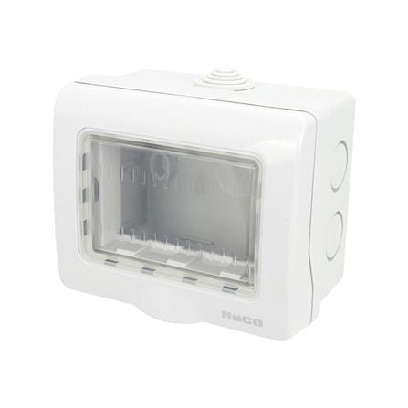 หน้ากากกันน้ำ HACO 3 ช่อง AP-W222R/S สีเทา_1