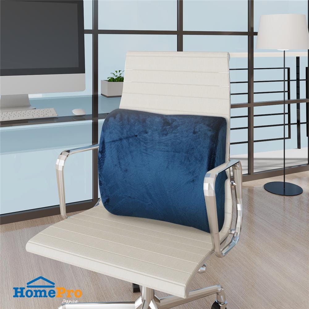 เบาะรองหลัง HOME LIVING STYLE MEMORY FOAM 13X13 นิ้ว สีน้ำเงิน