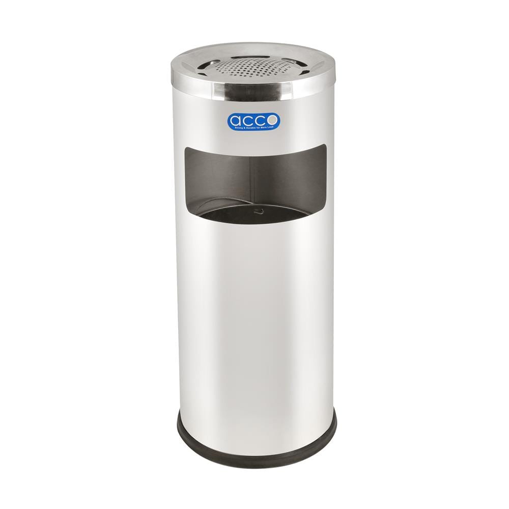 ถังขยะกลม ACCO ML-HM9430B ขนาด 12L สีเงิน