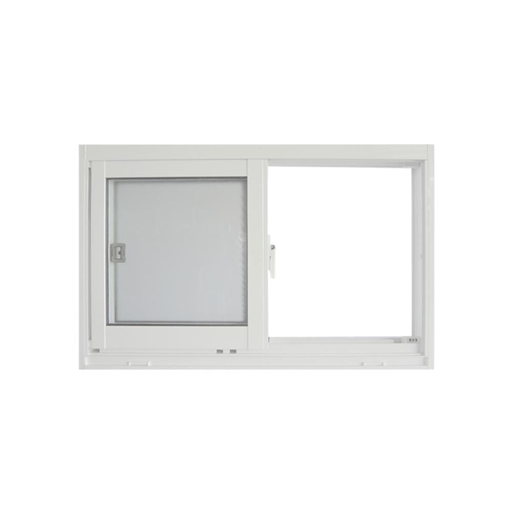หน้าต่างบานเลื่อน อะลูมิเนียม S-S มุ้ง SANKYOALUMI J-TRUST 80X50 ซม. สีขาว