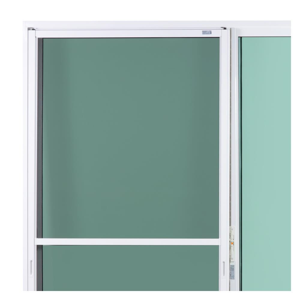 ประตูบานเลื่อนอะลูมิเนียม S-S มุ้ง SANKYOALUMI J-TRUST 200x205 ซม. สีขาว