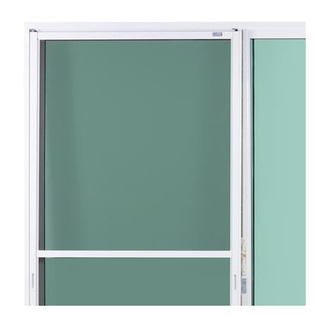 ประตูบานเลื่อนอะลูมิเนียม S-S มุ้ง SANKYOALUMI J-TRUST 200x205 ซม. สีขาว_1