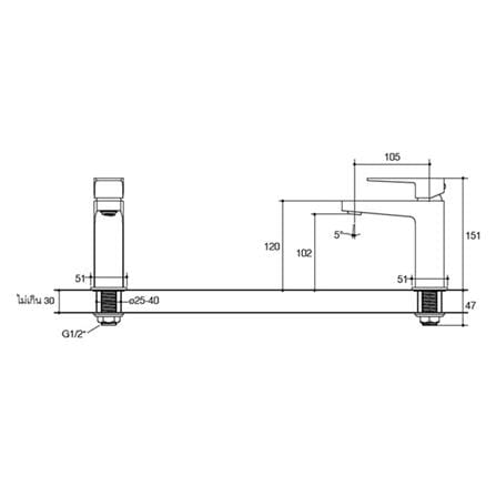 ก๊อกอ่างล้างหน้า KOHLER K-24747X-4CD-CP (B4CD)_3
