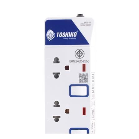 POWER STRIP TOSHINO ET-914 4-OUTLET 4-SWITCH 2-USB 3M_2