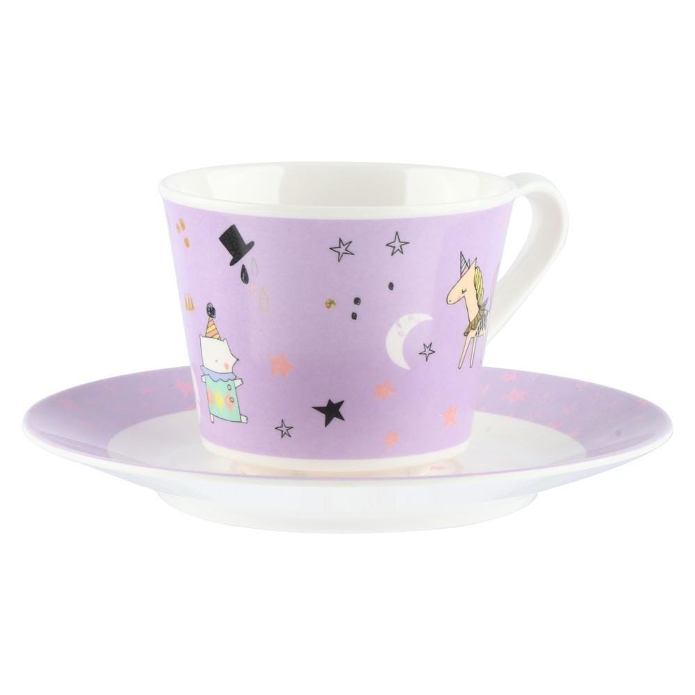 ชุดถ้วยกาแฟเมลามีน SUPERWARE CIRCUS สีม่วง