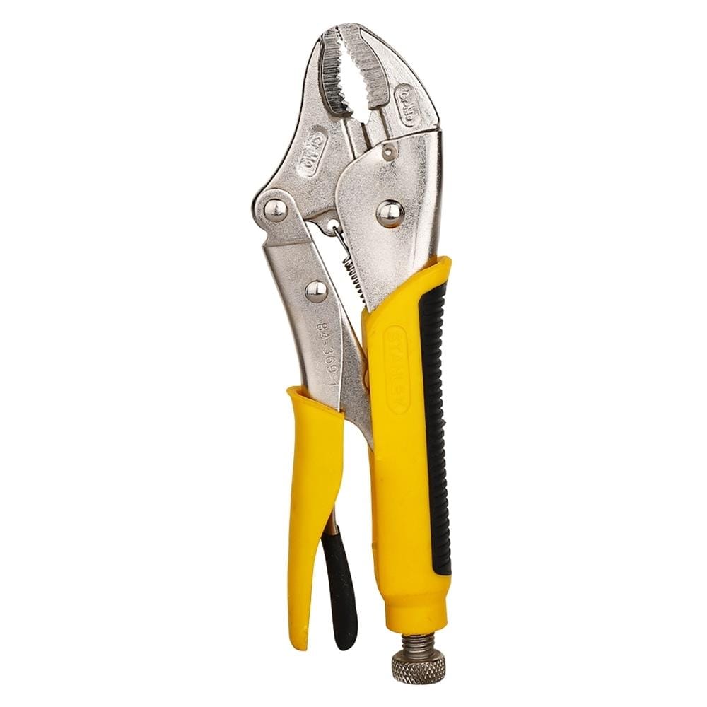 คีมล็อค ปากโค้ง STANLEY 10"