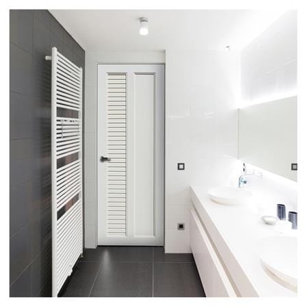 ประตูห้องน้ำ UPVC ECO-DOOR UB2L 70X200 ซม. สีขาว เจาะลูกบิด_3