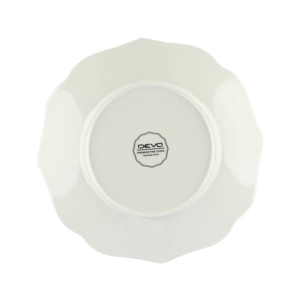 จาน FINE CHINA ตื้น 7.5" ROYAL FINE CHINA BARONESS WHITE