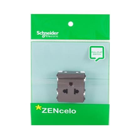 เต้ารับเดี่ยว 3 ขา มีม่านนิรภัย SCHNEIDER 84426MUES_BZ สีน้ำตาล_2