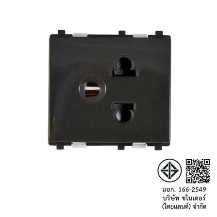 เต้ารับเดี่ยว 3 ขา มีม่านนิรภัย SCHNEIDER 84426MUES_BZ สีน้ำตาล_3