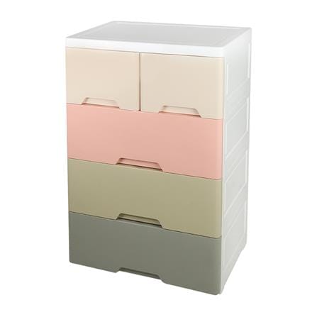 ตู้ลิ้นชัก 4 ชั้นทึบ STACKO M4 40x58x93.5 ซม. สี PASTEL_0