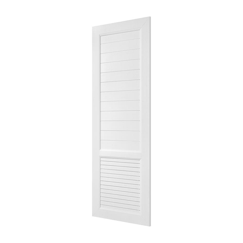 ประตูห้องน้ำ UPVC ASARA S933 70X200 ซม. สีขาว ไม่เจาะลูกบิด