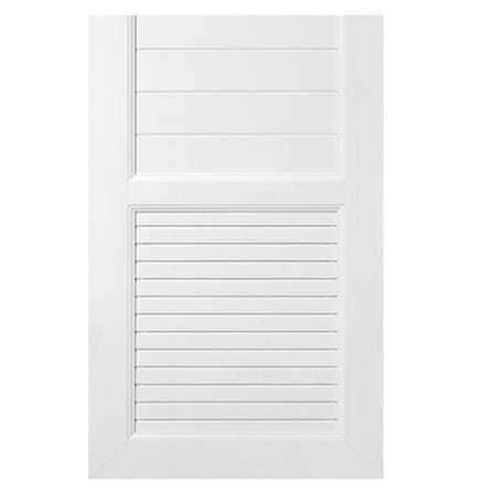 ประตูห้องน้ำ UPVC ASARA S933 70X200 ซม. สีขาว ไม่เจาะลูกบิด_2