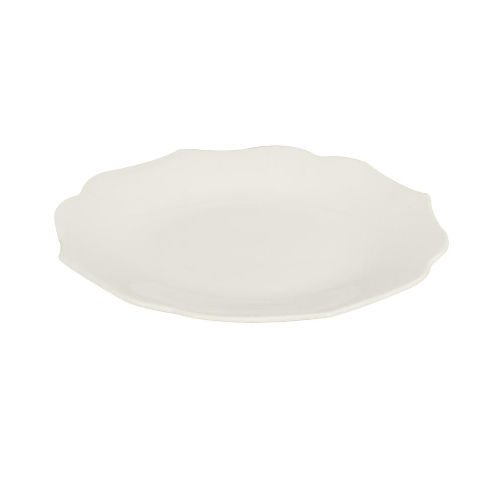 จาน FINE CHINA ตื้น 10" ROYAL FINE CHINA BARONESS WHITE