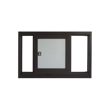 หน้าต่างบานเลื่อน อะลูมิเนียม S-S มุ้ง SANKYOALUMI J-TRUST VENTILATION 80X50 ซม. สีน้ำตาล_2