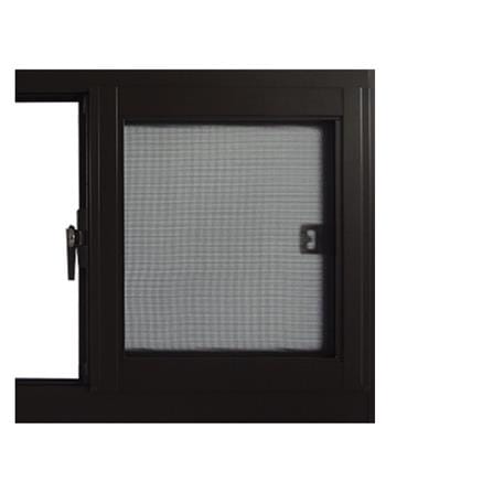 หน้าต่างบานเลื่อน อะลูมิเนียม S-S มุ้ง SANKYOALUMI J-TRUST VENTILATION 80X50 ซม. สีน้ำตาล_3