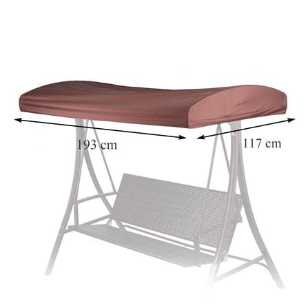 ผ้าหลังคาชิงช้า SPRING  POLY 3 ที่นั่ง สีน้ำตาล_6