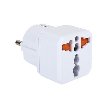 ปลั๊กแปลง 2 ขากลม TOSHINO EA 3500 วัตต์ สีขาว_1