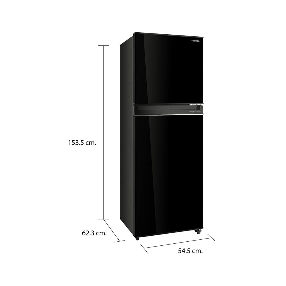 ตู้เย็น 2 ประตู TOSHIBA GR-A28KU (UK) 8.2 คิว อินเวอร์เตอร์ สีดำ