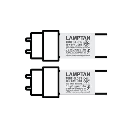 รางนีออนกันฝน LED LAMPTAN TRI PROOF SET 18 วัตต์ 2 หลอด DAYLIGHT สีขาว_6