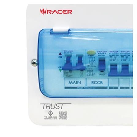 ชุดตู้คอนซูมเมอร์ยูนิต 8 ช่อง เมน 63 แอมป์ พร้อมกันดูด RACER PREMIUM SET_5