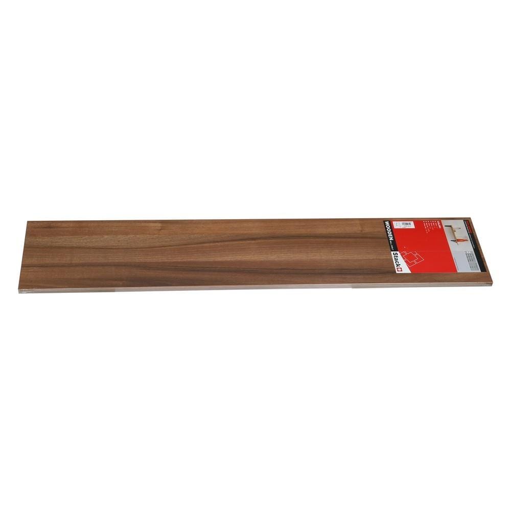 แผ่นชั้นไม้เมลามีน STACKO 120x24x1.6 ซม. สีน้ำตาล