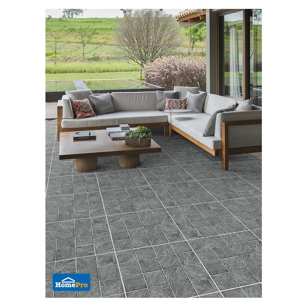 กระเบื้องพื้นพอร์ซเลน  40x40 ซม. CERGRES จากัวร์ เทา A