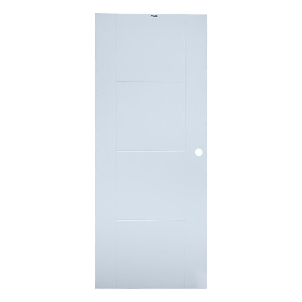 ประตูภายนอก UPVC PARAZZO PUV10 80X200 ซม. สีขาว เจาะลูกบิด