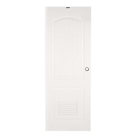 ประตูห้องน้ำ UPVC AZLE PZLS01 เกล็ด 70X200 ซม. สีข...
