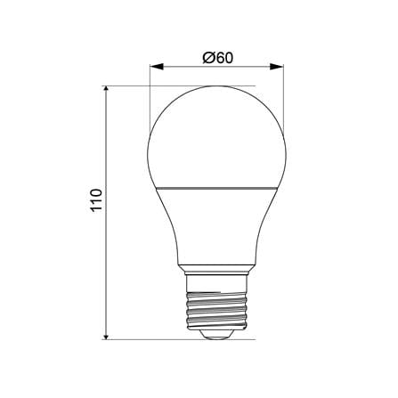 หลอด LED SHINING A60 9 วัตต์ DAYLIGHT แพ็ก 2 ชิ้น_5
