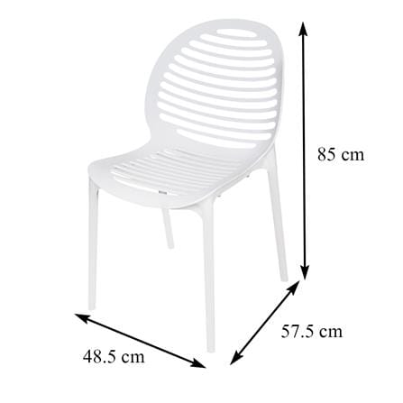 เก้าอี้พลาสติก SPRING VITRA สีขาว_6