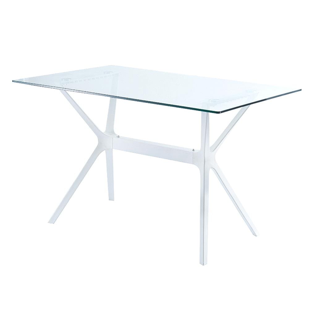 โต๊ะสนามกระจก SPRING VITRA สีขาว