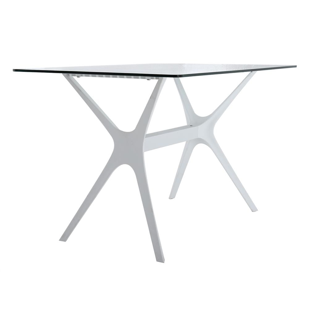 โต๊ะสนามกระจก SPRING VITRA สีขาว