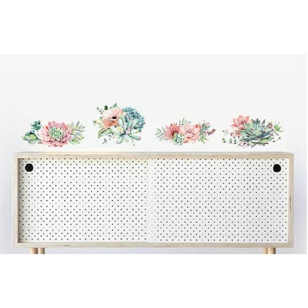 สติ๊กเกอร์ลอกน้ำ DIY HOME LIVING STYLE SUCCULENT 34X47 ซม.