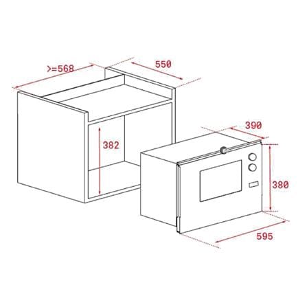 ไมโครเวฟฝังดิจิตอล TEKA ML 825 TFL 60 ซม._2