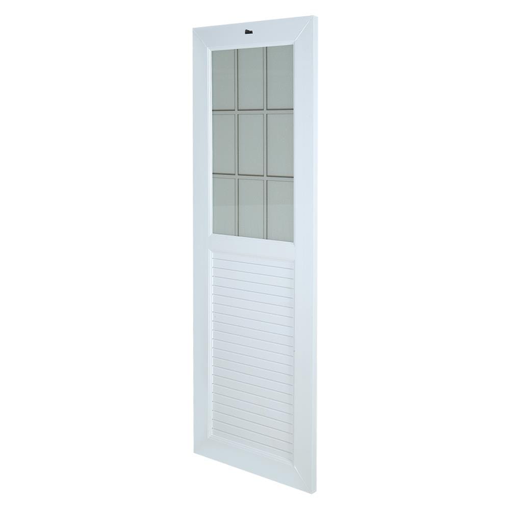 ชุดประตูห้องน้ำ UPVC ASARA G932 70X200 ซม. สีขาว พร้อมวงกบ ไม่เจาะลูกบิด