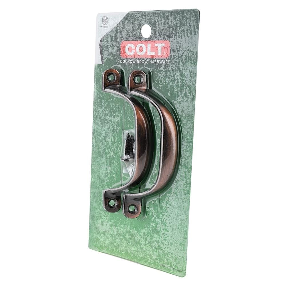 มือจับกลึง COLT 666-120 สีทองแดงรมดำ 2 ชิ้น/ชุด