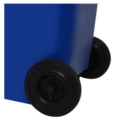 ถังขยะเหลี่ยม ฝาเปิด-ปิด มีล้อ ACCO 120L สีน้ำเงิน_6