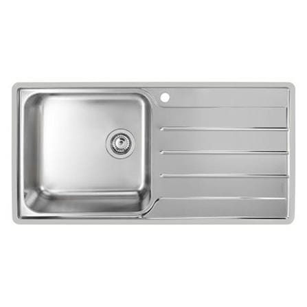 ซิงค์ฝัง 1หลุม 1ที่พักขวา BLANCO LEMIS XL 6S-IF 495.39.366 สเตนเลส_0