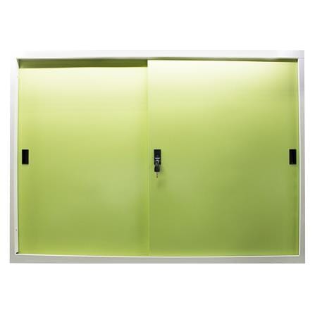 ตู้เหล็กบานเลื่อนทึบ KIOSK SOD-4 DG/GR สีเขียว_0