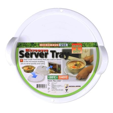 ถาดรองภาชนะเข้าไมโครเวฟ MICRON WARE 5307 26.5 ซม._2