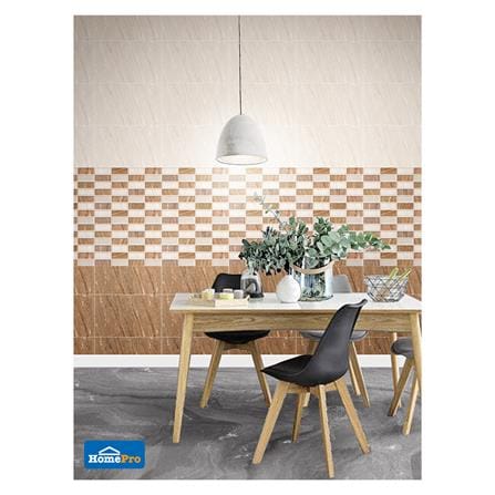 กระเบื้องผนัง 25x40 ซม. สแควร์ บราวน์ 1M2_3