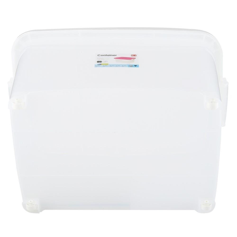 กล่องเก็บของ มีล้อ ฝาล็อค JCJ 5115 85 ลิตร 48x67x41.5 ซม. สีขาว