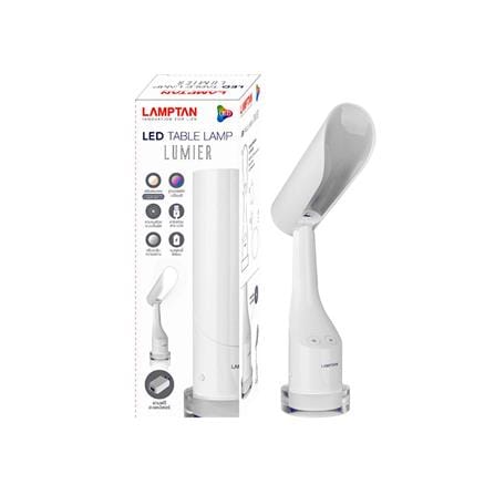 ไฟอ่านหนังสือ LED TABLELAMP LUMIER7W LAMPTAN พลาสติก/โลหะ MODERN สีขาว_1