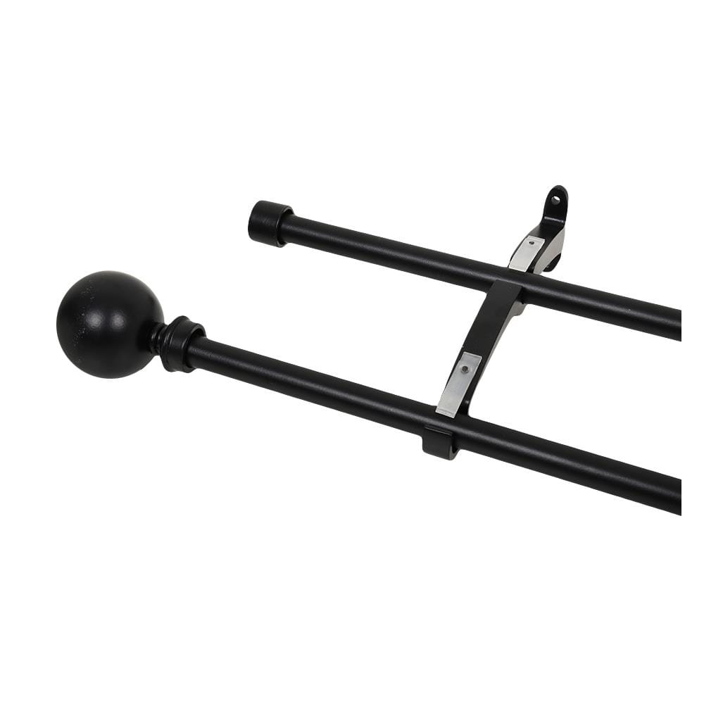 ราง 2 ชั้น ยืดหด HOME LIVING STYLE IRON BALL 110-210 ซม. สีดำ